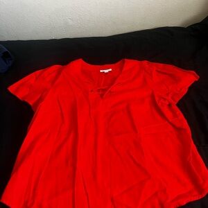 Knox Rose Vibrant Red Women's Blouse